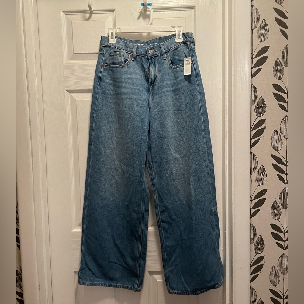 Old Navy Light Blue Denim Jeans baggy wide leg